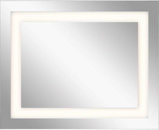 Signature LED Backlit Mirror in Chrome, 30" X 24"-1